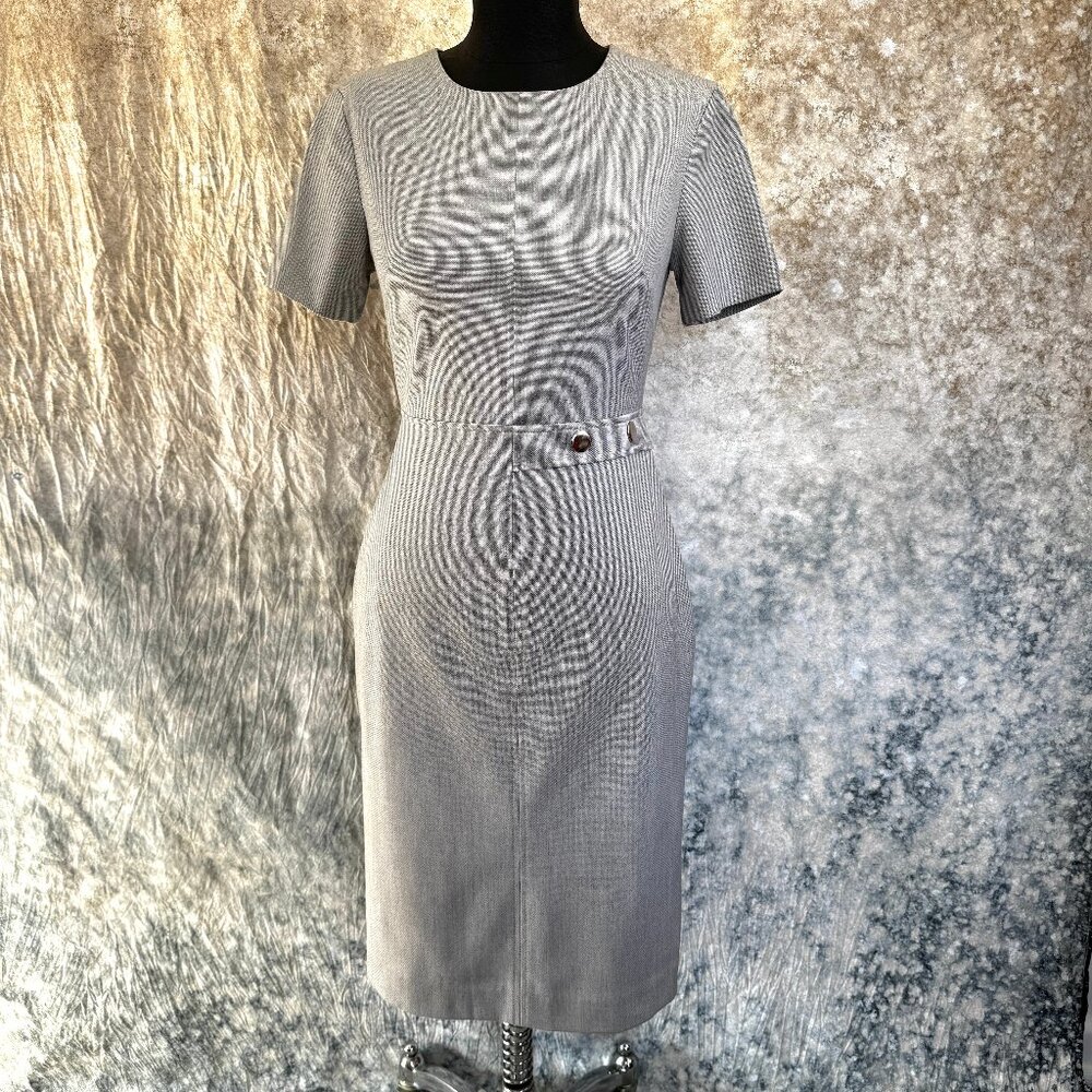 Banana Republic Grey Sheath Work Dress - Size 2